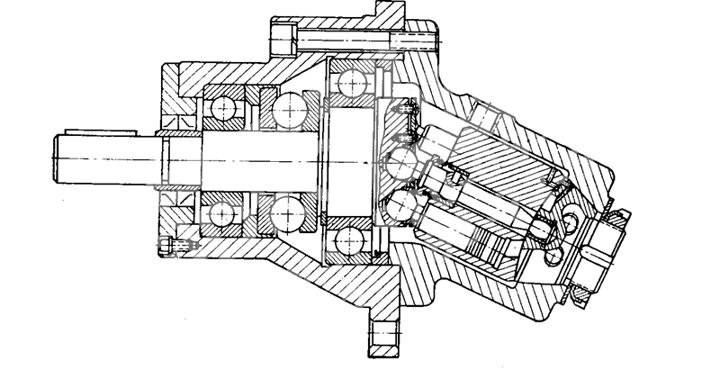 Аксиально поршневой насос чертеж